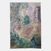 Berthe Morisot - Eugene Manet mit seiner Tochter Geschirrtuch (Vertikal)