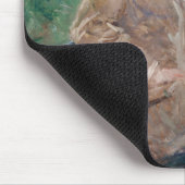 Berthe Morisot - Eugene Manet mit seiner Tochter Mousepad (Ecke)