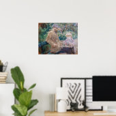 Berthe Morisot - Eugene Manet mit seiner Tochter Poster (Heimbüro)