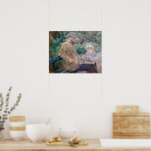 Berthe Morisot - Eugene Manet mit seiner Tochter Poster (Küche)