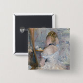 Berthe Morisot - Frau in ihrer Toilette Button (Vorne & Hinten)