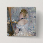 Berthe Morisot - Frau in ihrer Toilette Button (Vorderseite)