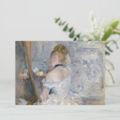 Berthe Morisot - Frau in ihrer Toilette Einladung (Stehend Vorderseite)