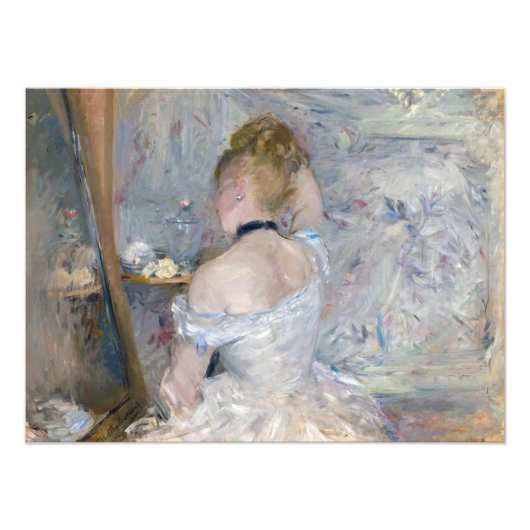 Berthe Morisot - Frau in ihrer Toilette Fotodruck (Vorne)