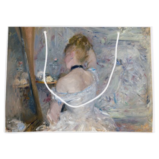 Berthe Morisot - Frau in ihrer Toilette Große Geschenktüte (Vorderseite)