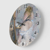 Berthe Morisot - Frau in ihrer Toilette Große Wanduhr (Winkel)