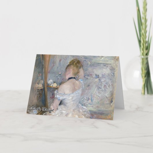 Berthe Morisot - Frau in ihrer Toilette Karte (Vorderseite)