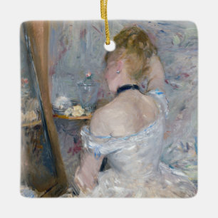 Berthe Morisot - Frau in ihrer Toilette Keramikornament