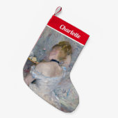 Berthe Morisot - Frau in ihrer Toilette Kleiner Weihnachtsstrumpf (Vorderansicht (hängend))