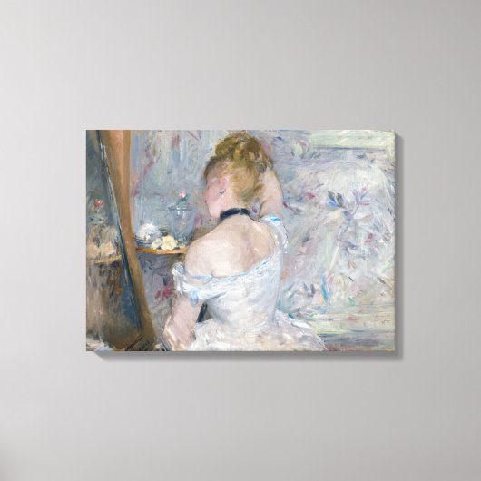 Berthe Morisot - Frau in ihrer Toilette Leinwanddruck (Vorderseite)
