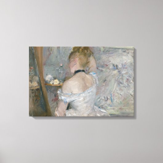 Berthe Morisot - Frau in ihrer Toilette Leinwanddruck (Vorderseite)