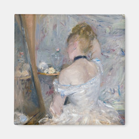 Berthe Morisot - Frau in ihrer Toilette Magnet (Vorne)
