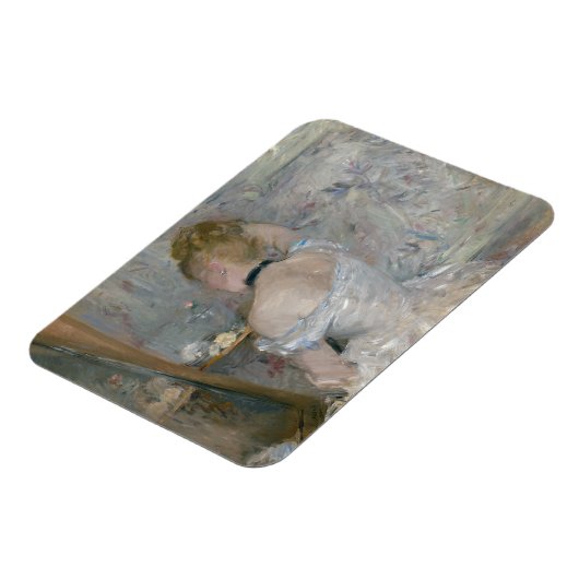 Berthe Morisot - Frau in ihrer Toilette Magnet (Linke Seite)