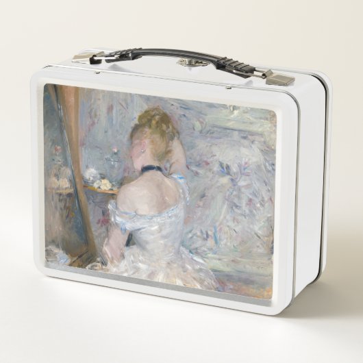Berthe Morisot - Frau in ihrer Toilette Metall Brotdose (Rückseite)