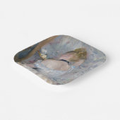 Berthe Morisot - Frau in ihrer Toilette Pappteller (Gewinkelt)