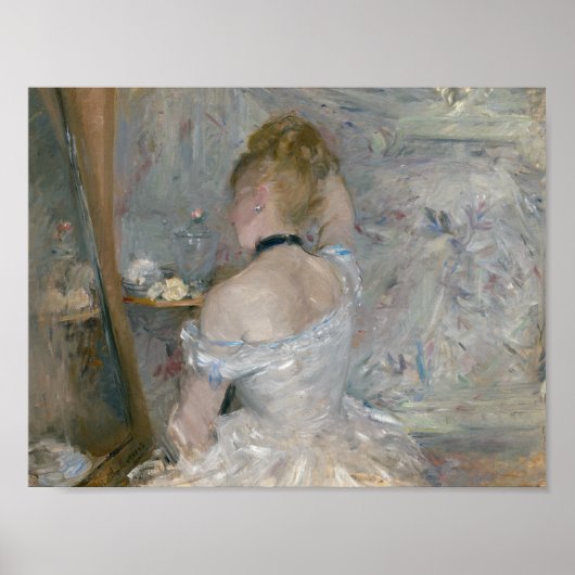 Berthe Morisot - Frau in ihrer Toilette Poster (Vorne)