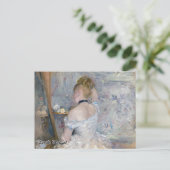 Berthe Morisot - Frau in ihrer Toilette Postkarte (Stehend Vorderseite)