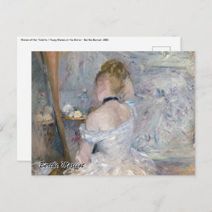 Berthe Morisot - Frau in ihrer Toilette Postkarte