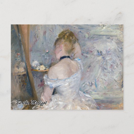 Berthe Morisot - Frau in ihrer Toilette Postkarte (Vorderseite)