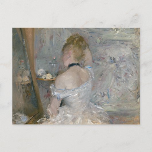 Berthe Morisot - Frau in ihrer Toilette Postkarte (Vorderseite)