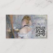 Berthe Morisot - Frau in Ihrer Toilette - QR-Code Visitenkarte (Vorderseite)