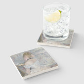 Berthe Morisot - Frau in ihrer Toilette Steinuntersetzer (Seitenansicht)