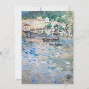 Berthe Morisot - Hafen von Nizza Dankeskarte