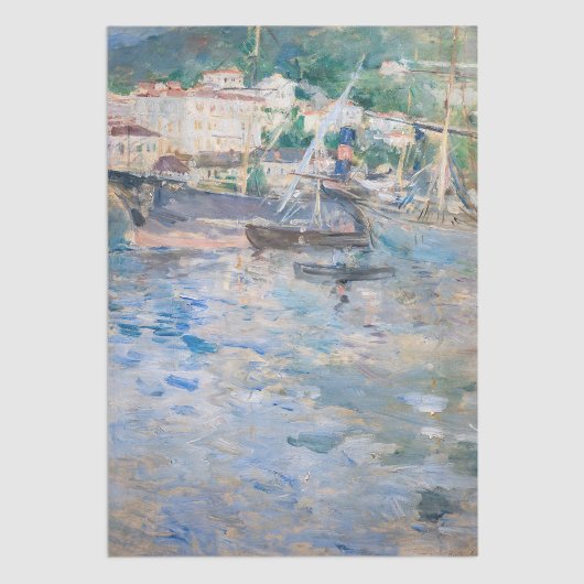 Berthe Morisot - Hafen von Nizza Seidenpapier