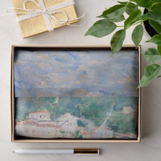 Berthe Morisot - Hafen von Nizza Seidenpapier (Geschenk)