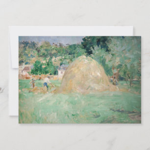 Berthe Morisot - Heuhaufen in Bougival Dankeskarte