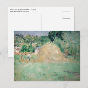 Berthe Morisot - Heuhaufen in Bougival Postkarte