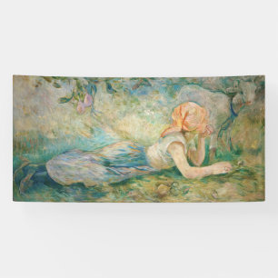Berthe Morisot - Hirtenfrau ruhend Banner