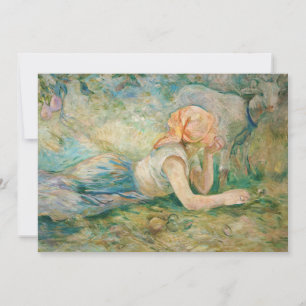 Berthe Morisot - Hirtenfrau ruhend Dankeskarte