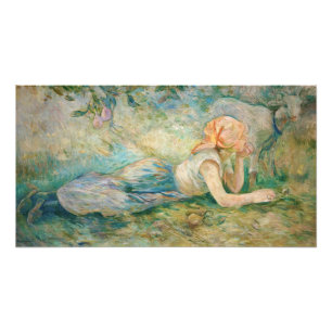 Berthe Morisot - Hirtenfrau ruhend Fotodruck