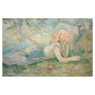 Berthe Morisot - Hirtenfrau ruhend Stoff
