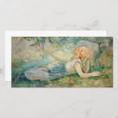 Berthe Morisot - Hirtenruhe Dankeskarte (Vorne/Hinten)