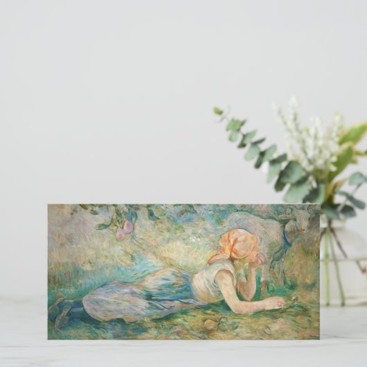 Berthe Morisot - Hirtenruhe Dankeskarte (Stehend Vorderseite)