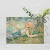 Berthe Morisot - Hirtenruhe Dankeskarte (Stehend Vorderseite)