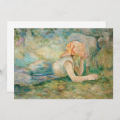 Berthe Morisot - Hirtenruhe Dankeskarte (Vorne/Hinten)