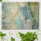 Berthe Morisot - Hirtenruhe Geschirrtuch (Gefaltet)