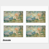 Berthe Morisot - Hirtenruhe Rechteckiger Aufkleber (Blatt)