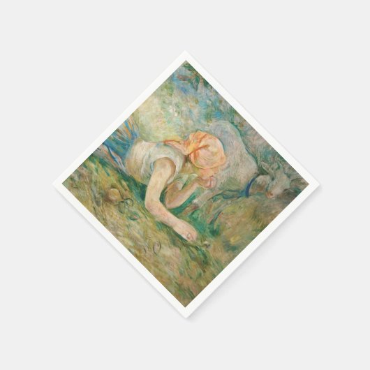 Berthe Morisot - Hirtenruhe Serviette (Ecke)