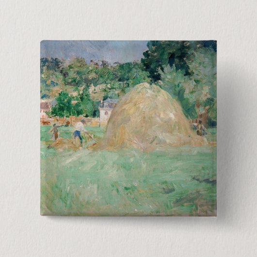 Berthe Morisot - Hystacks at Bougival Button (Vorderseite)