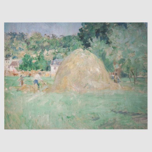Berthe Morisot - Hystacks at Bougival Seidenpapier (Vorderseite)