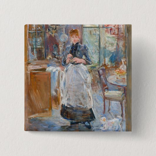 Berthe Morisot - Im Esszimmer Button (Vorderseite)