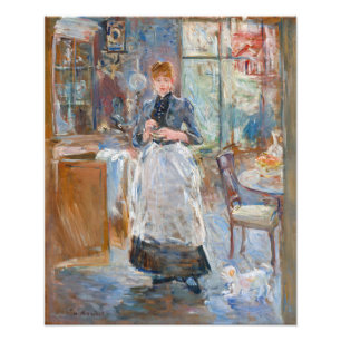 Berthe Morisot - Im Esszimmer Fotodruck