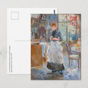 Berthe Morisot - Im Esszimmer Postkarte