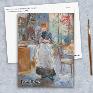 Berthe Morisot - Im Esszimmer Postkarte