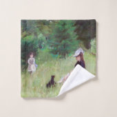 Berthe Morisot - Im Park Badhandtuch Set (Waschlappen)