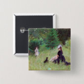 Berthe Morisot - Im Park Button (Vorne & Hinten)